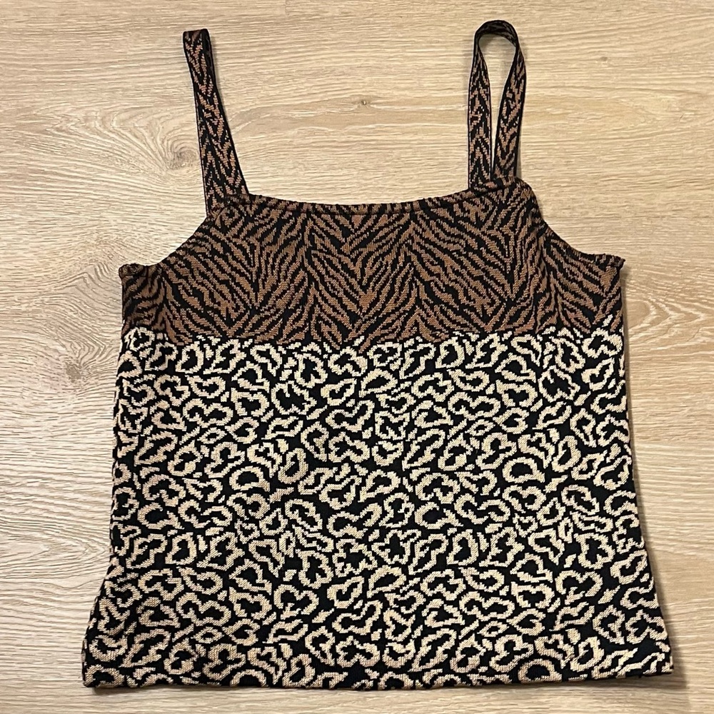 Rare Vintage St. John Collection Metallic Knit Cami